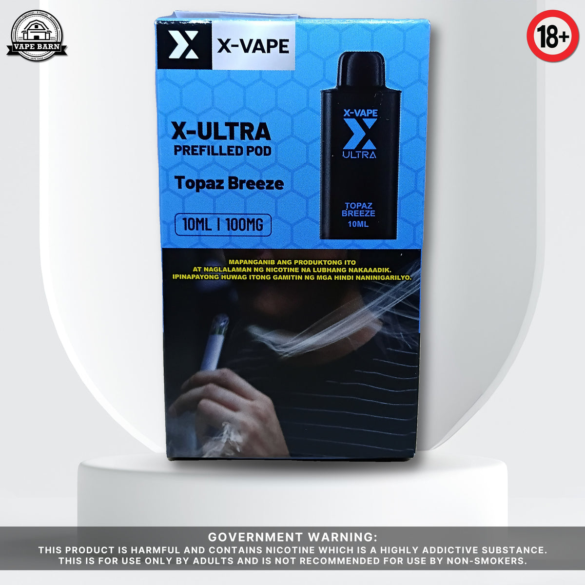 X-VAPE X-ULTRA (Prefilled Pod) 1% - Topaz Breeze (Blueberry)