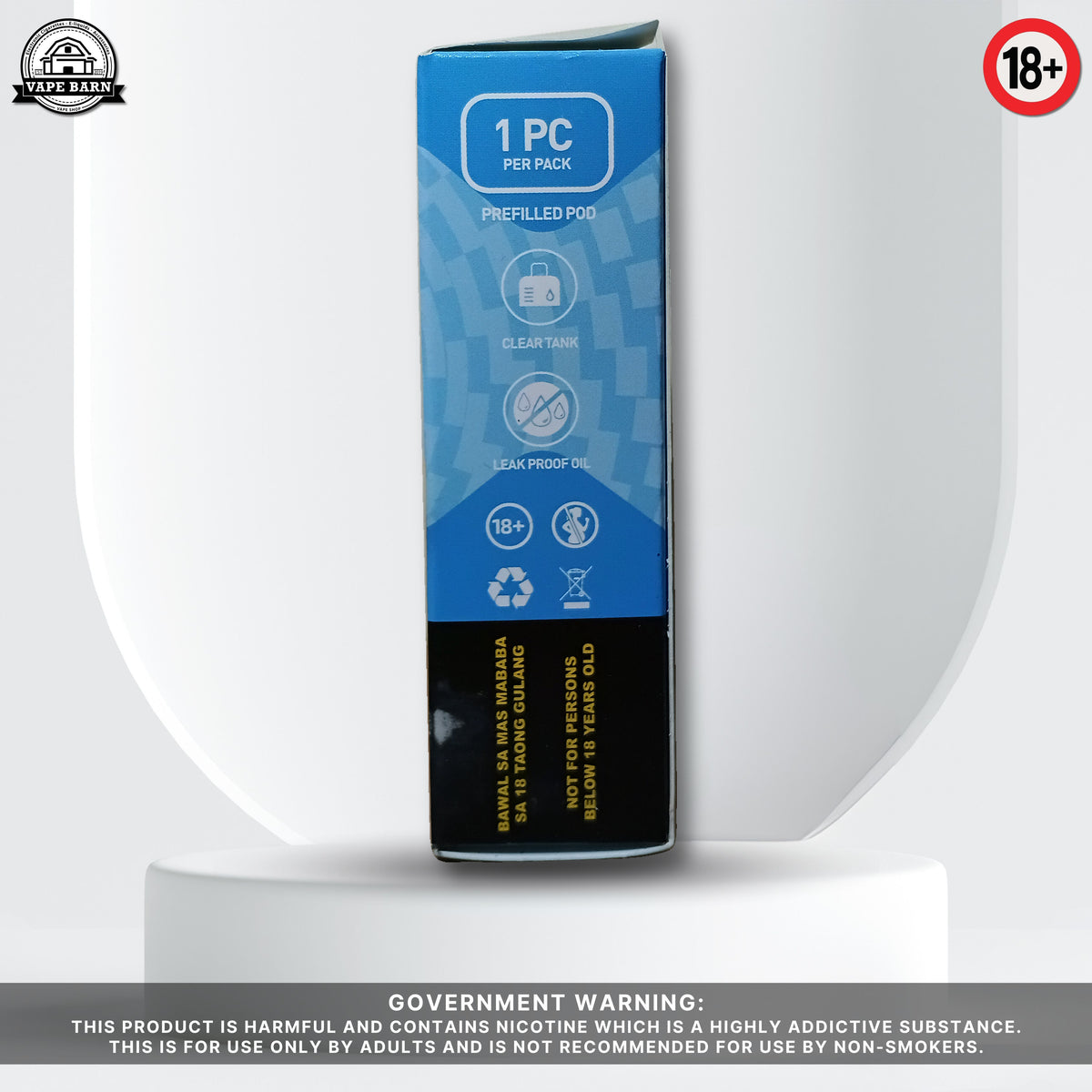 KAIZER Clear (Prefilled Pod) 1.2% - Bluebomb Ice