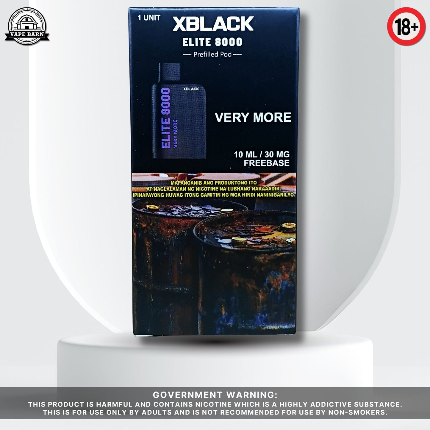 XBLACK ELITE V1 (Prefilled Pod) 3%