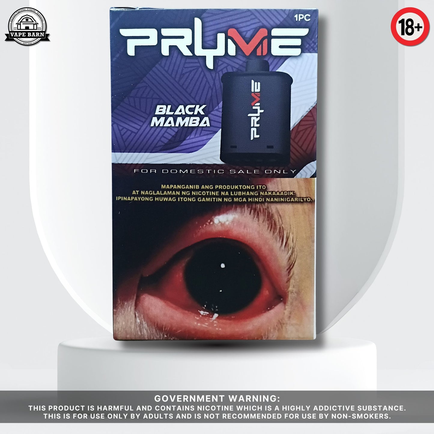 PRYME V2 (Prefilled Pod) 3% Black Elite V2 Compatible