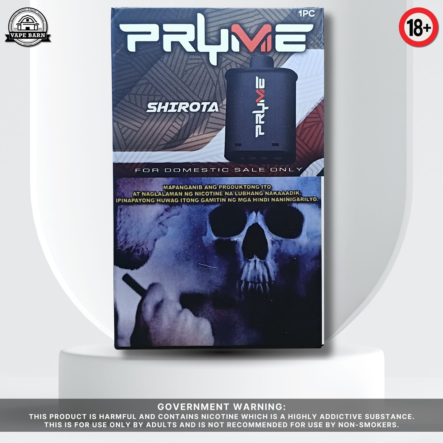PRYME V2 (Prefilled Pod) 3% Black Elite V2 Compatible