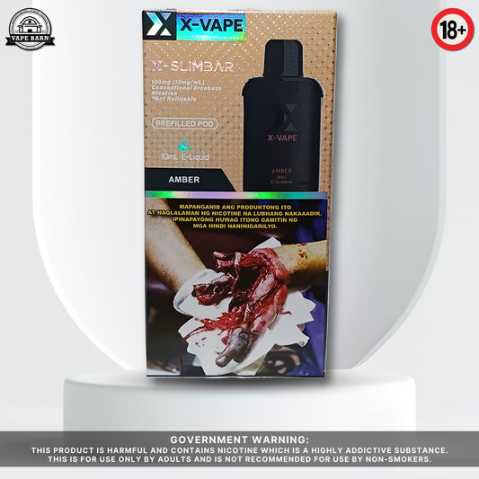 X-VAPE X-SLIMBAR (Prefilled Pod) 1% - Amber