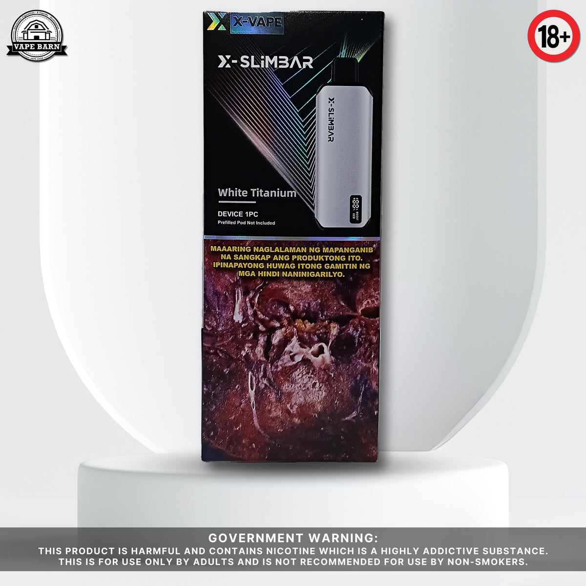 X-VAPE X-SLIMBAR Battery - White Titanium