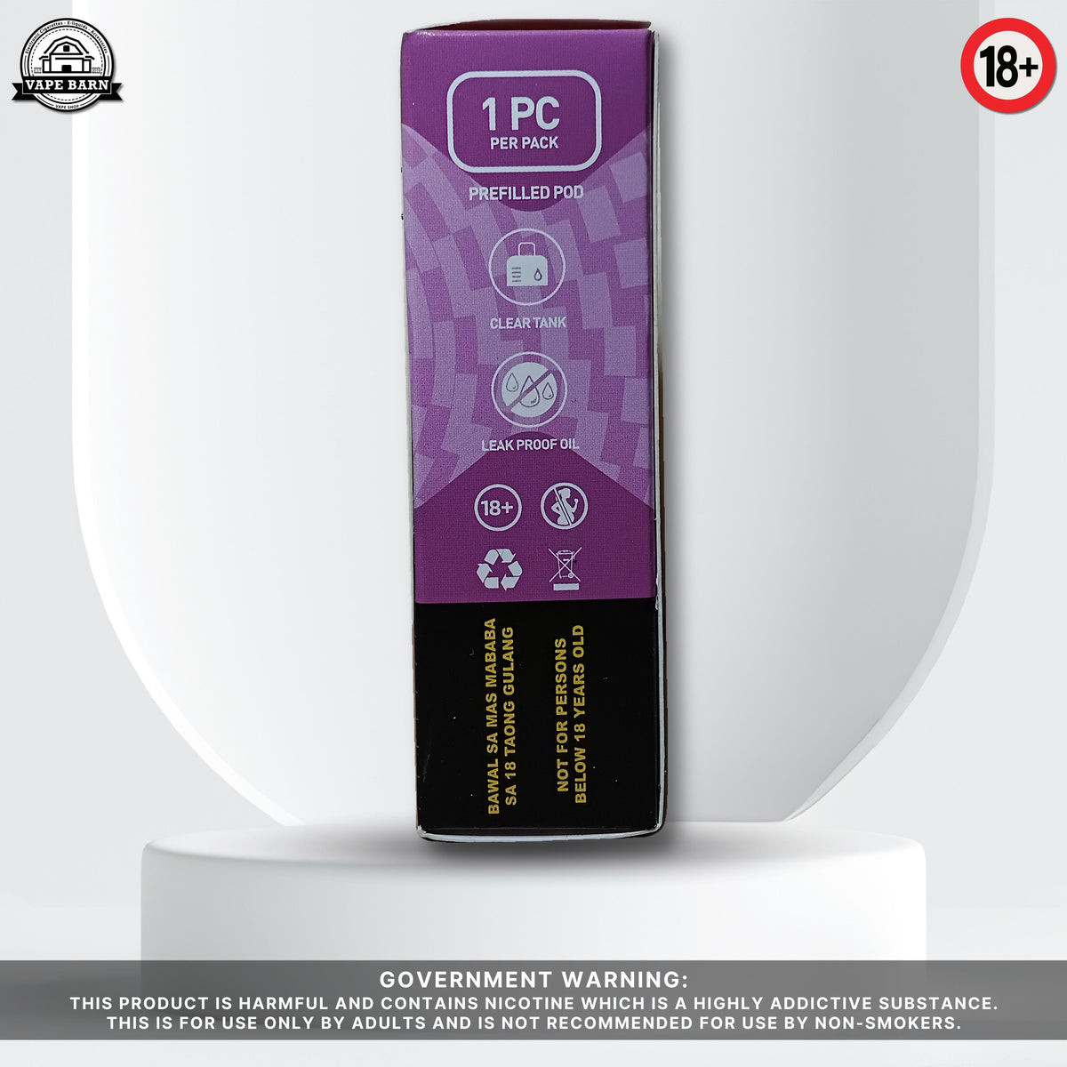 KAIZER Clear (Prefilled Pod) 1.2% - Purple Snow