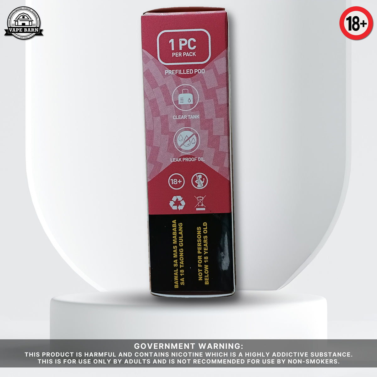 KAIZER Clear (Prefilled Pod) 1.2% - Pink Snow