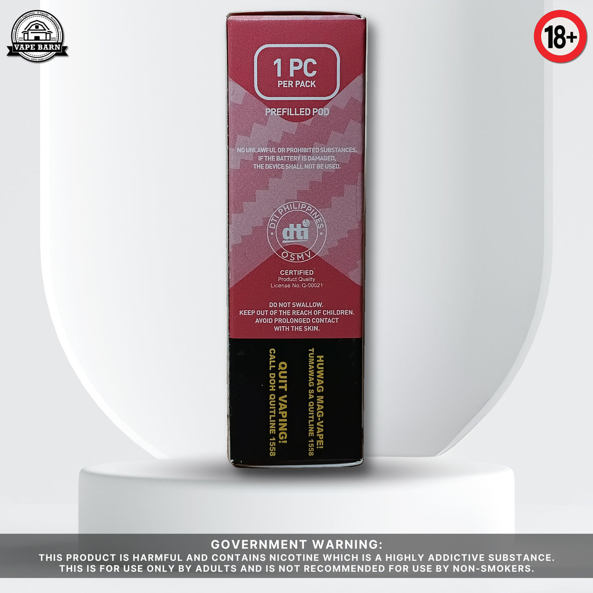 KAIZER Clear (Prefilled Pod) 1.2% - Pink Snow