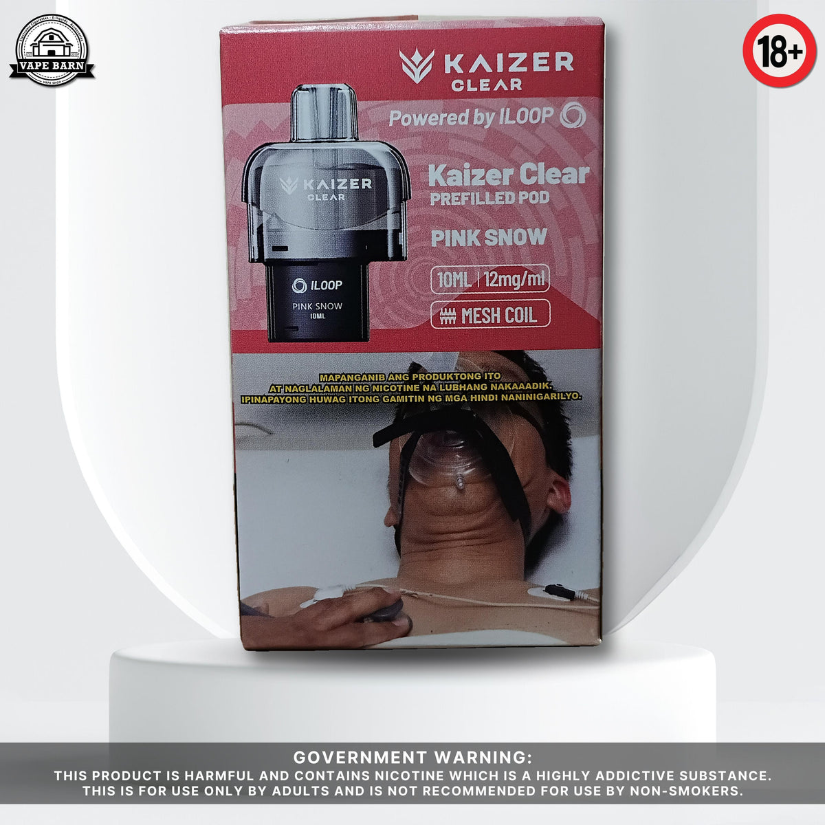 KAIZER Clear (Prefilled Pod) 1.2% - Pink Snow