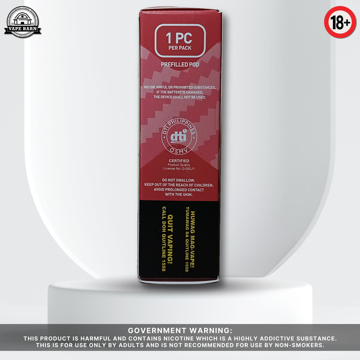 KAIZER Clear (Prefilled Pod) 1.2% - Blush Ice