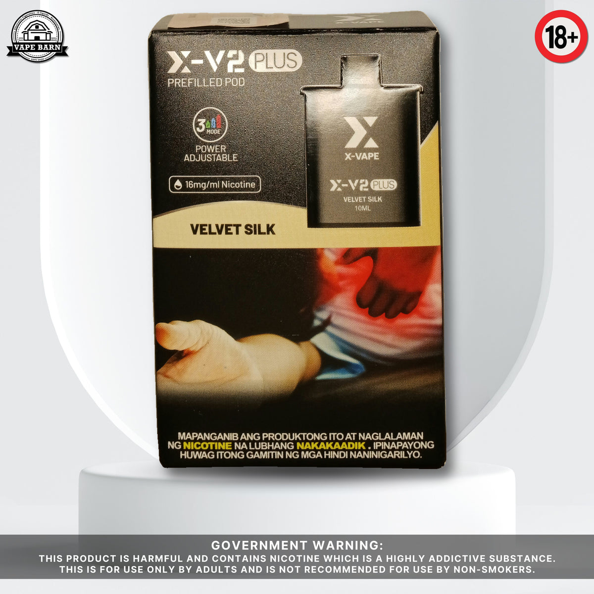 X-V2 Plus (Prefilled Pod) 1.6% - Velvet Silk