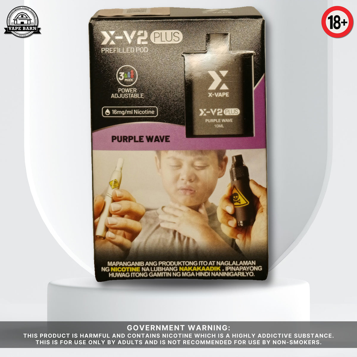 X-V2 Plus (Prefilled Pod) 1.6% - Purple Wave