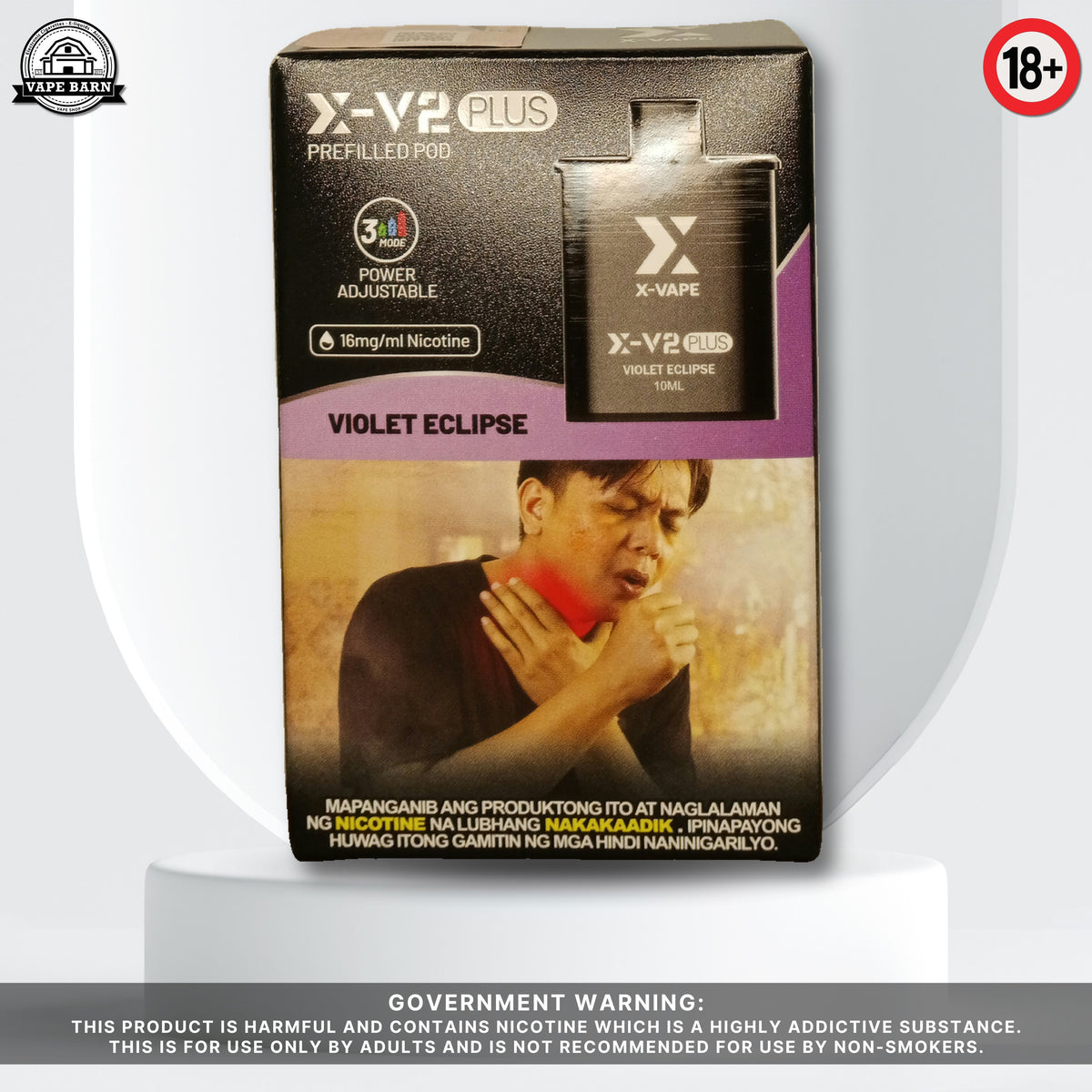 X-V2 Plus (Prefilled Pod) 1.6% - Violet Eclipse