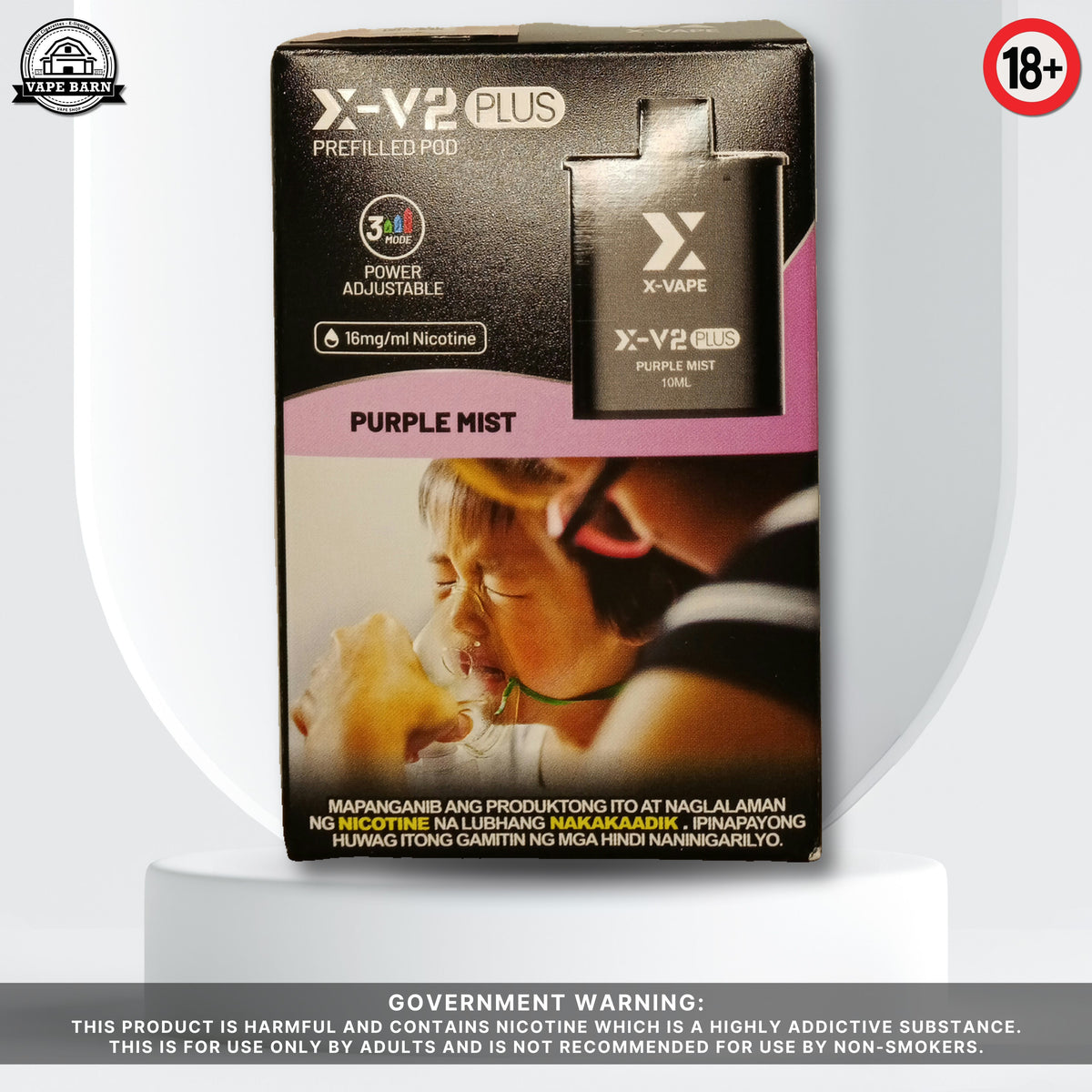 X-V2 Plus (Prefilled Pod) 1.6% - Purple Mist