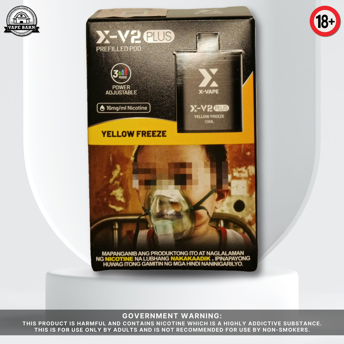 X-V2 Plus (Prefilled Pod) 1.6% - Yellow Freeze