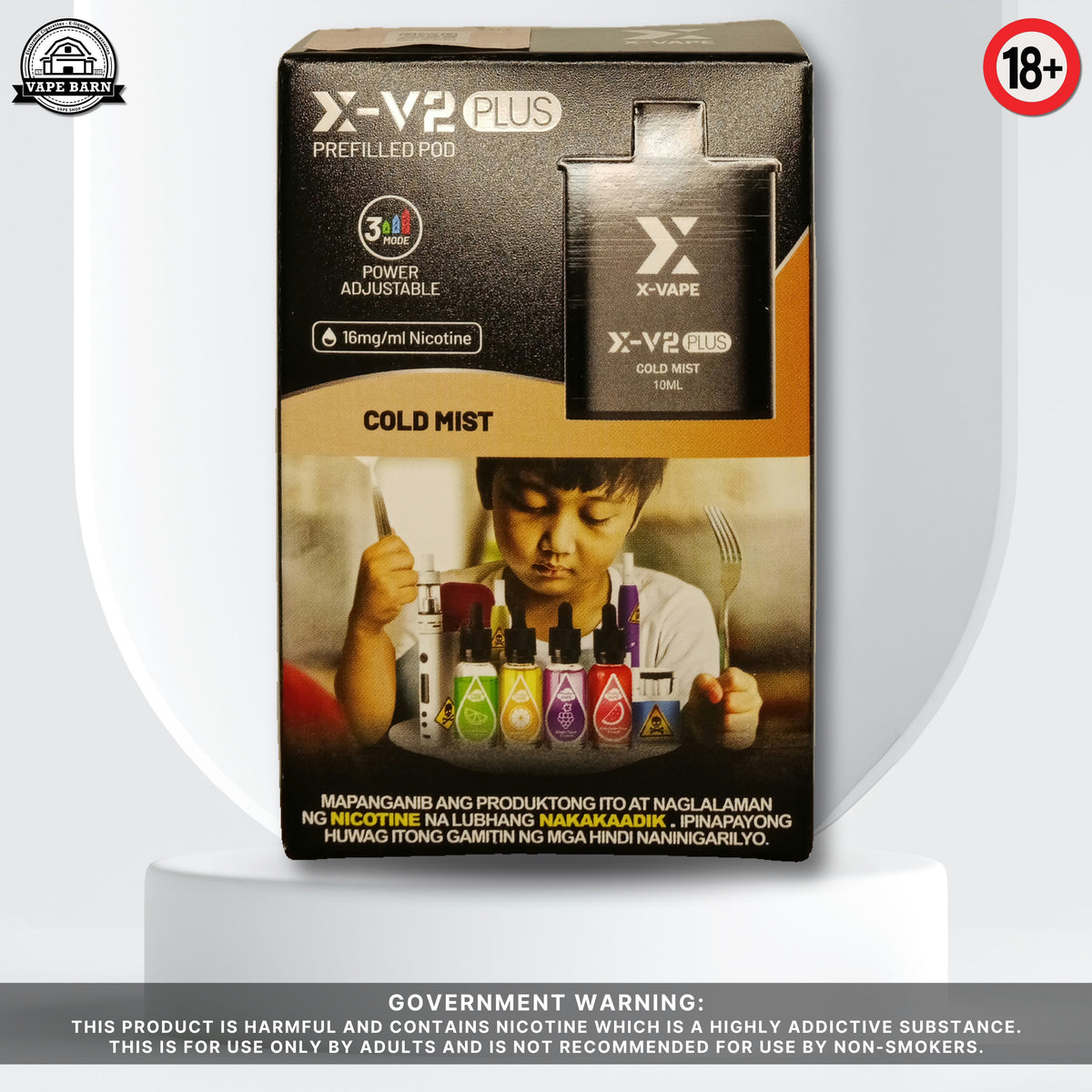 X-V2 Plus (Prefilled Pod) 1.6% - Cold Mist