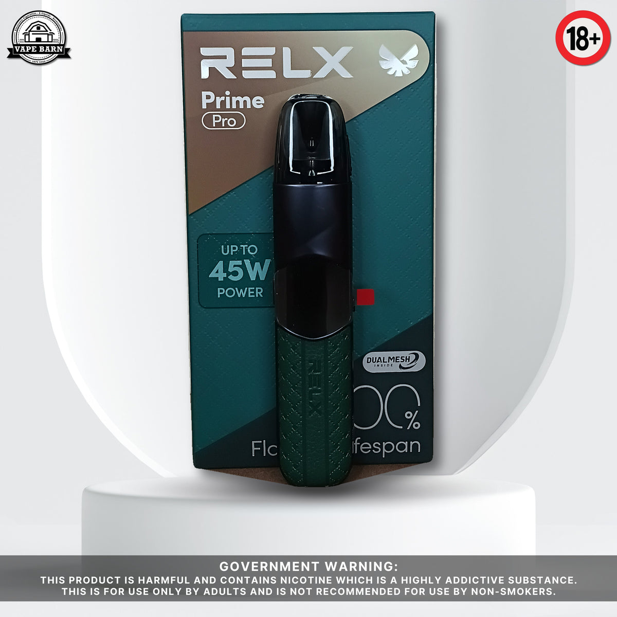 RELX Prime Pro Device - Moss Green (Front)