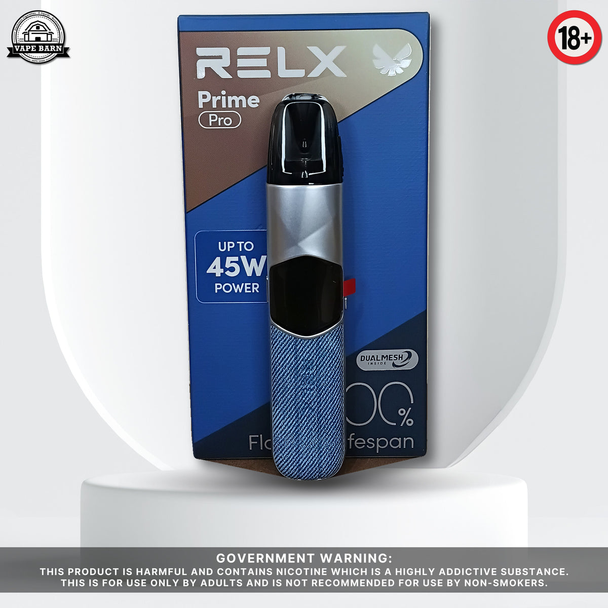 RELX Prime Pro Device - Vintage Denim (Front)