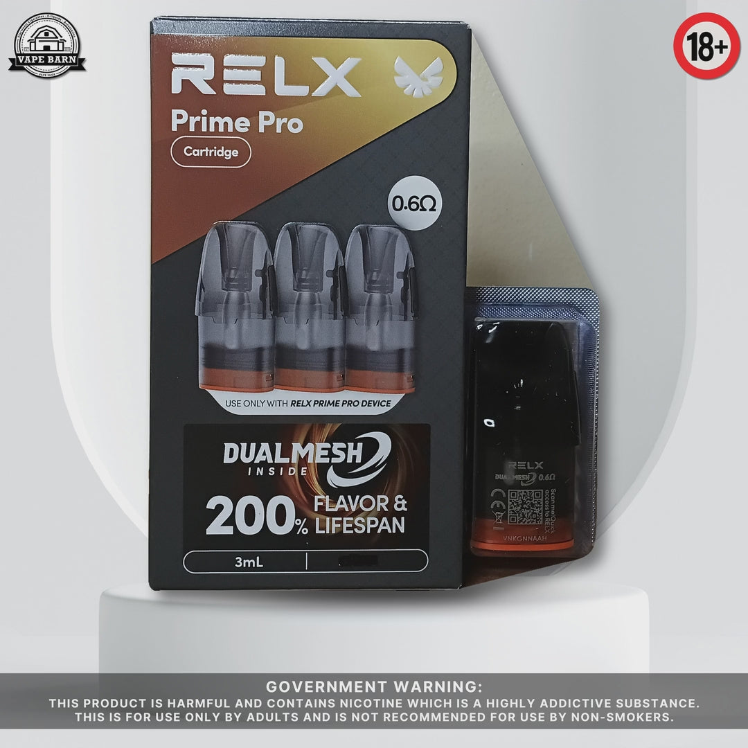RELX Prime Pro Cartridge 0.6 Ohms (Per Piece)